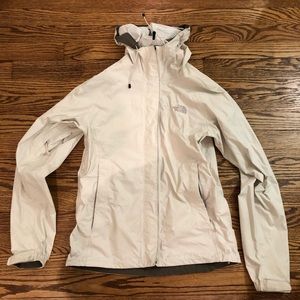 White XS Northface Rain Jacket